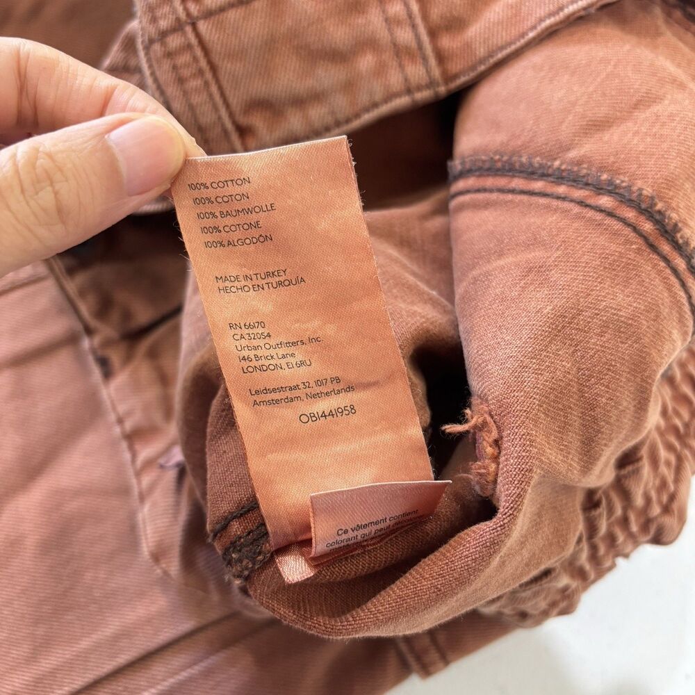 Urban Outfitters BDG Brown Baggy Wide Leg Cargo Pants 32 Gorpcore Grunge Y2K - Picture 5 of 11